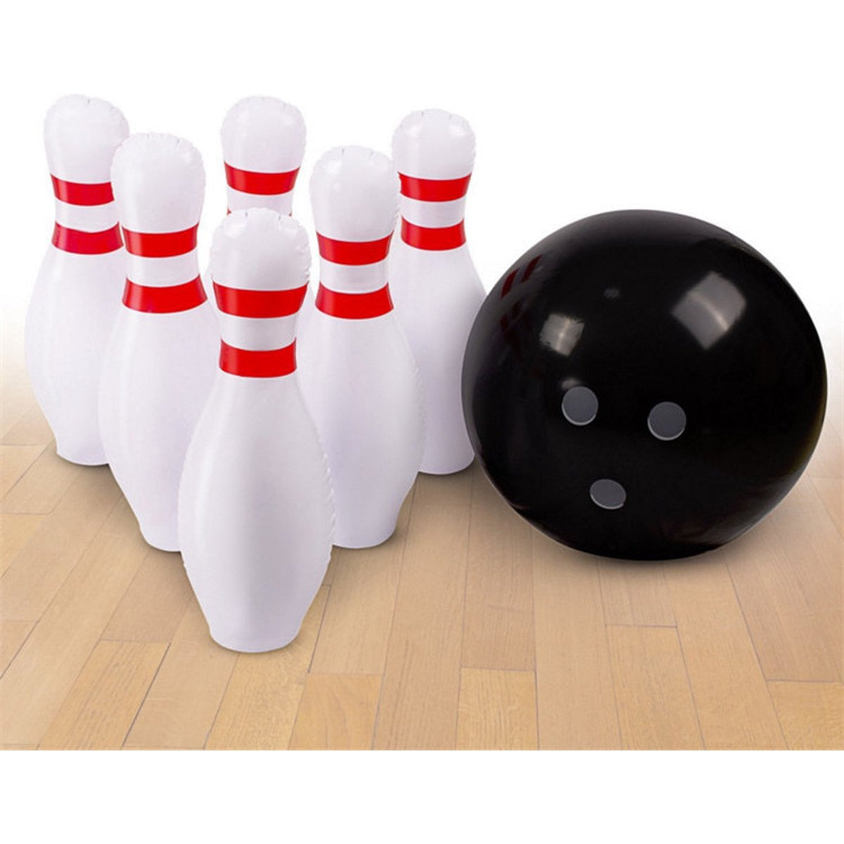 Nixnix - Mega XXL opblaasbare bowling set - 1m groot - Bowling bal - Erg groot - Speelgoed