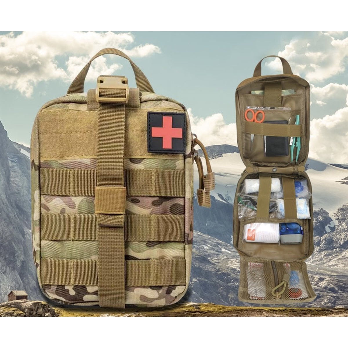Militaire EHBO kit - Chinees leger - Medisch - Professioneel - First aid - Kamperen - Survival - Reizen - Camping - Eerste hulp