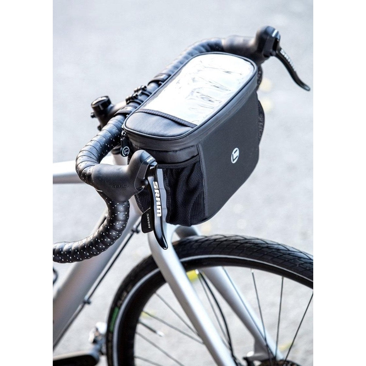 Nixnix - Stuurtas - Koeltas - Waterdicht - Grijs - Fietstas stuur Stuurtas voor fiets met smartphone - kaarthouder