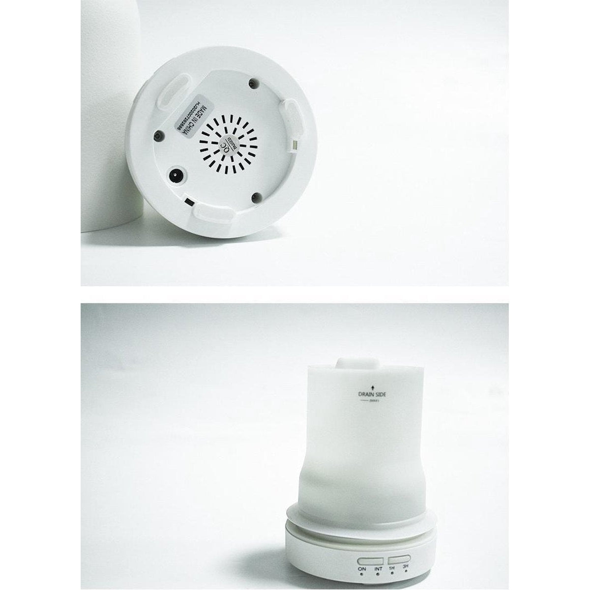 Nixnix - Aroma diffuser Keramiek - Zwart - Breathing light - Luchtbevochtiger - Aromatherapie - Humidifier - 100ml