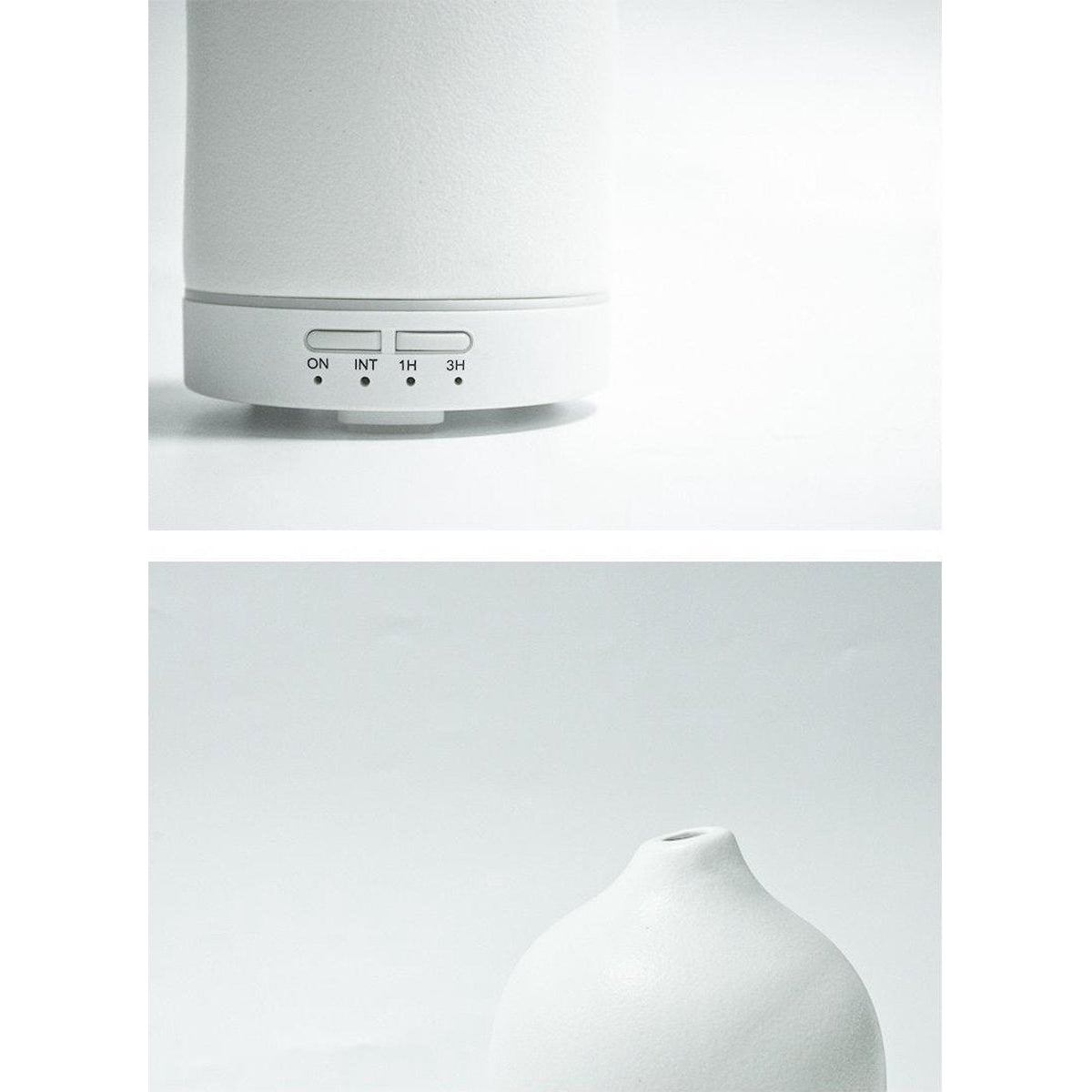 Nixnix - Aroma diffuser Keramiek - Wit - Breathing light - Luchtbevochtiger - Aromatherapie - Humidifier - 100ml