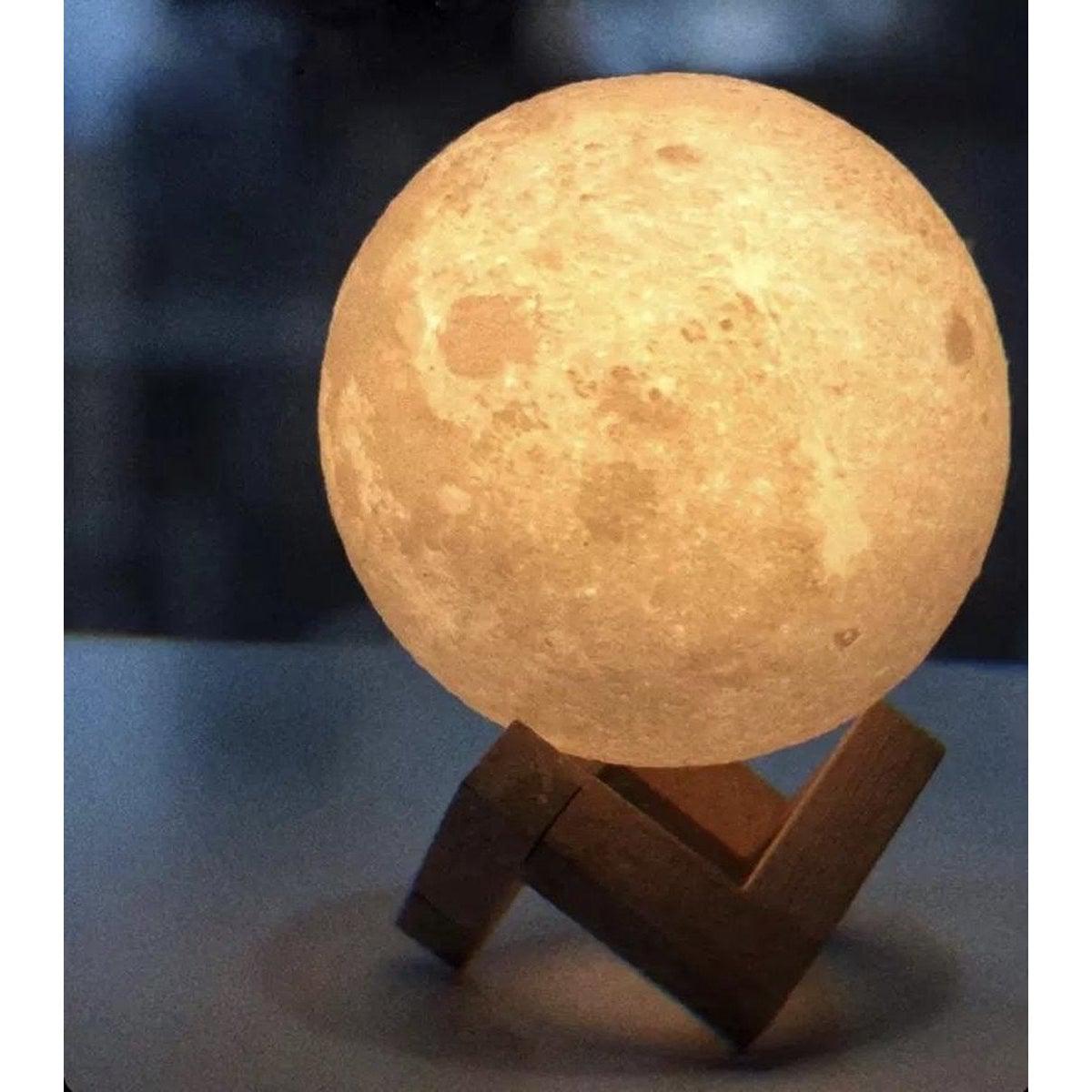 Maan Lamp - Moon Light - 16 kleuren incl. dimfunctie – Nachtlampje kind - LED Nachtlamp