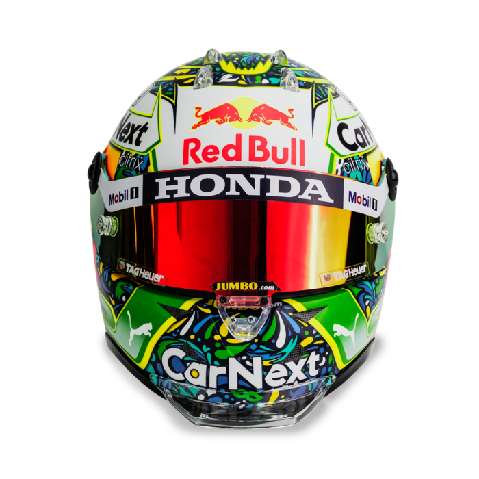 Max Verstappen Schaal 1:2 Helm Brazilië 2021 Incl. Tear-offs