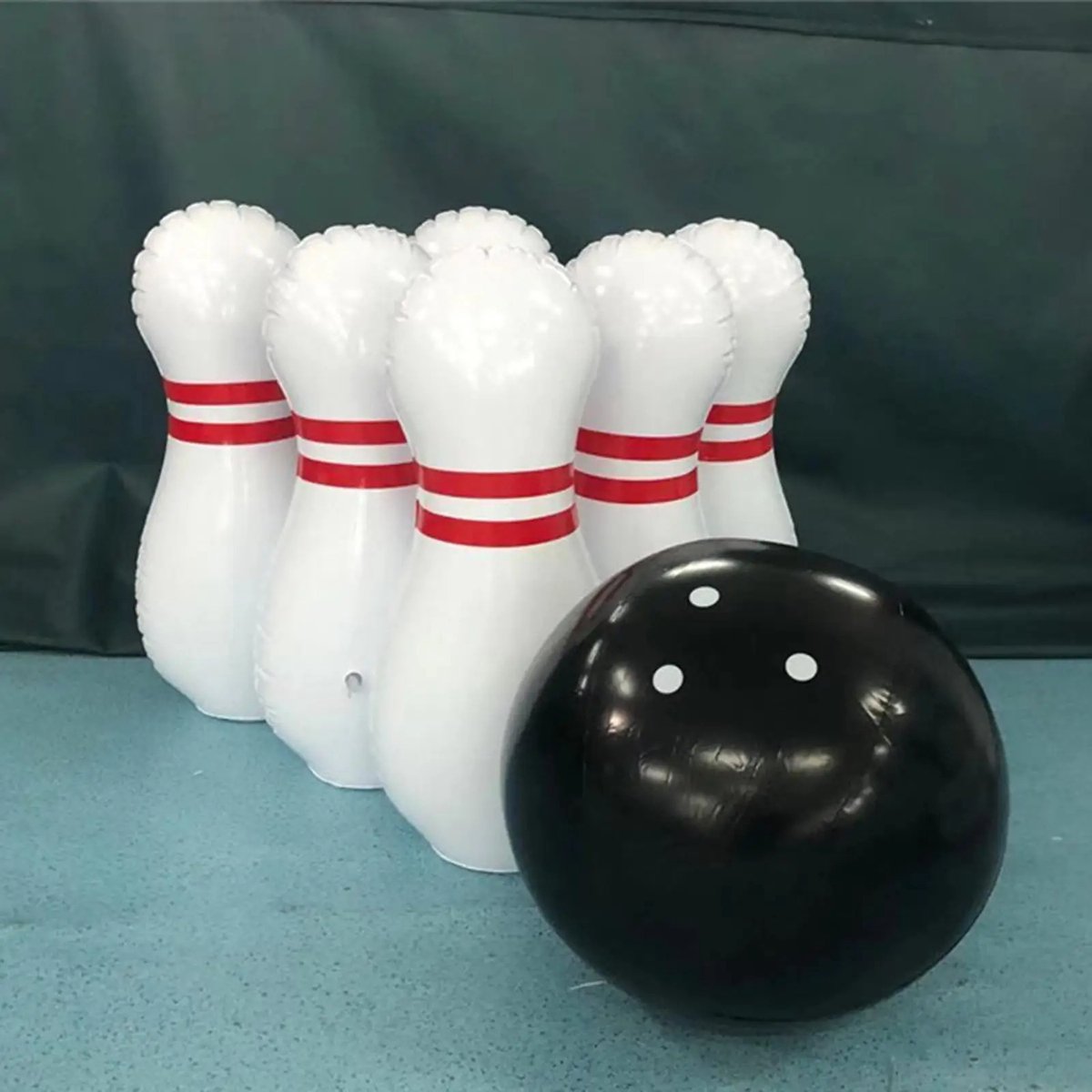 Nixnix - Mega XL opblaasbare bowling set - 60cm groot - Bowling bal - Erg groot - Speelgoed