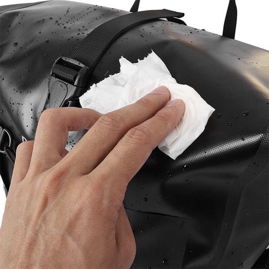 Rzahuahu - Bicycle Bag - Black - Single Bike Bag - 25 Liter - Shoulder Bag - Luggage - Cycling Holiday - Water Repellent
