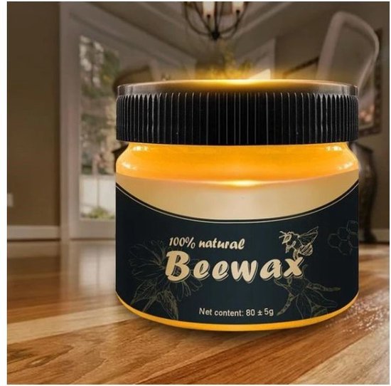 Bijenwas - Bijenwas meubel - 100% Natuurlijke bijenwas - Meubelonderhoudsmiddel - 80 gram -