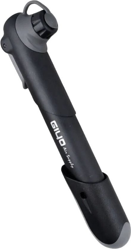 Giyo Mini fietspomp Zwart - MTB - Racefiets - Mountainbike - Nederlands Frans Autoventiel