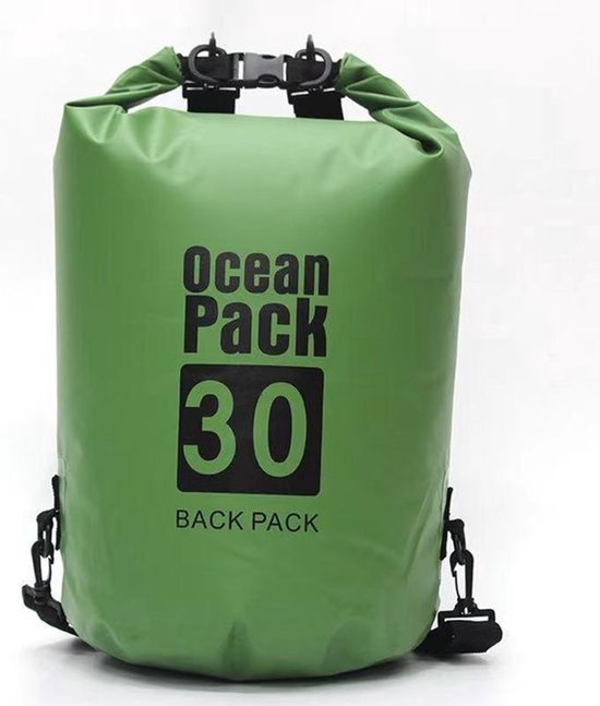 Waterdichte Tas - Droge zak - 30L - Groen - Ocean Pack - Droge zak - Survival Outdoor Rugzak - Droogzakken - Boottas - Zeiltas