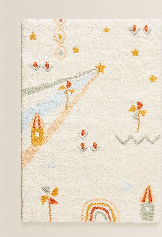 Kinder Vloerkleed - 100cm x 40cm - Kinderkamer - Babykamer - Kinderen - Baby's - Nordic - Antislip - Vloerkleed