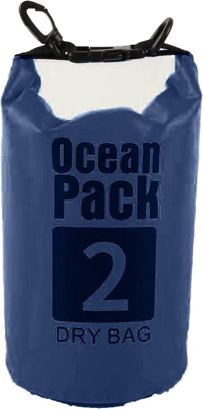 Waterdichte Tas - Droge zak - 2L - Blauw - Ocean Pack - Droge zak - Survival Outdoor Rugzak - Droogtassen - Boottas - Zeiltas