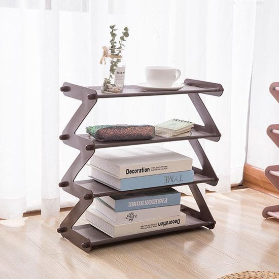 Schoenenrek - Voor 8 tot 12 Paar Schoenen - Grijs - Schoenenkast - Schoenenrekje - Nordic - Scandinavisch - Schoenen Opbergen - Schoenenplank Opbergsysteem