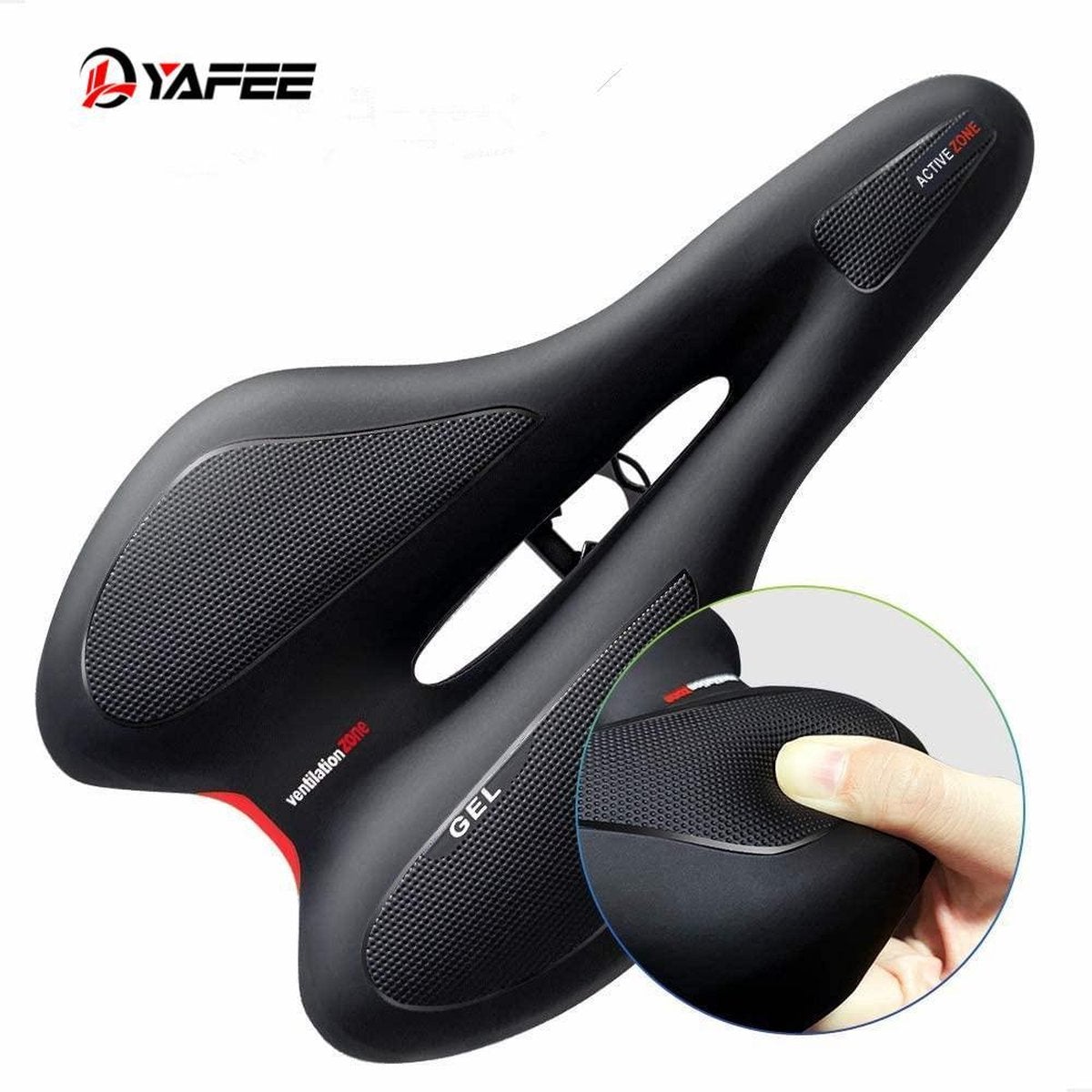 Sportgel Fietszadel - Zwart