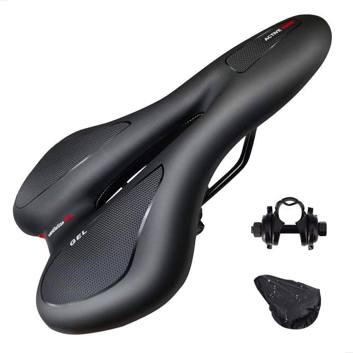 Sportgel Fietszadel - Zwart