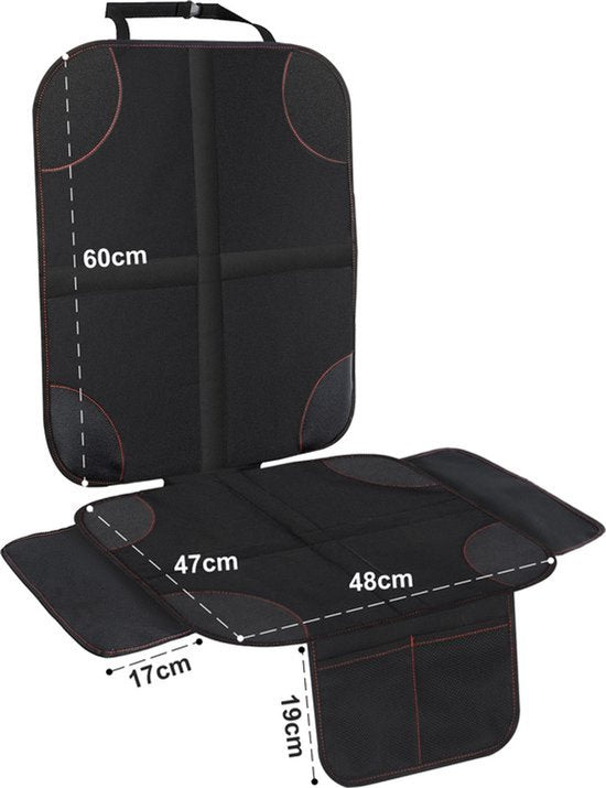 Car Seat Cover - Car Seat Protector - Black - Protective Mat - Children