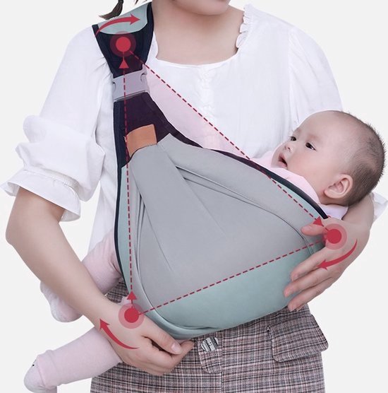 Baby Carrier - Groen - Schouderdrager - Sterk - Veilig - Ergonomisch