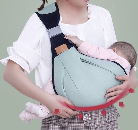Baby Carrier - Groen - Schouderdrager - Sterk - Veilig - Ergonomisch