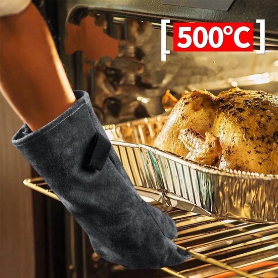 BBQ handschoenen - Hittebestendige handschoenen - Tot 500°C - Ovenwanten - Ovenhandschoenen