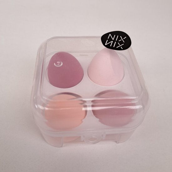 Beauty Blender Roze - Make-up spons - 4 Blenders Voordeel - Make-up blender 4 stuks - Foundation Blender - Make-up accessoires
