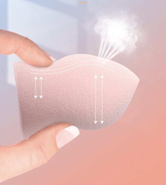 Beauty Blender Roze - Make-up spons - 8 Blenders Voordeel - Make-up blender 8 stuks - Foundation Blender - Make-up accessoires
