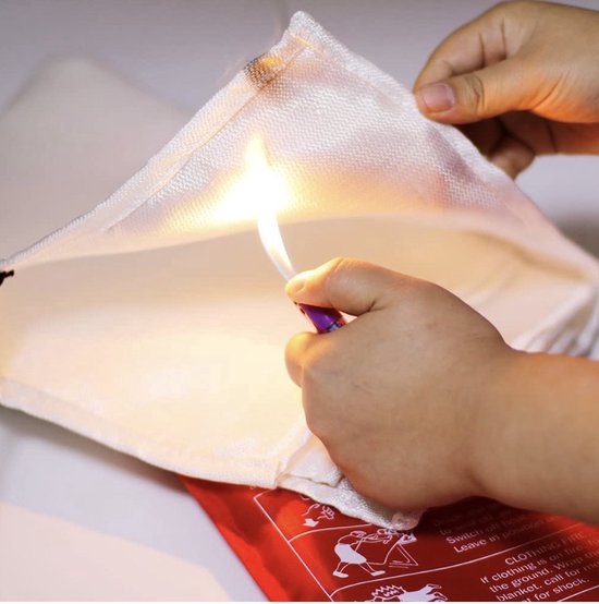 Branddeken 1,5m x 1,5m - Fire Blanket - Veiligheid - Keuken - Brand - Branddeken