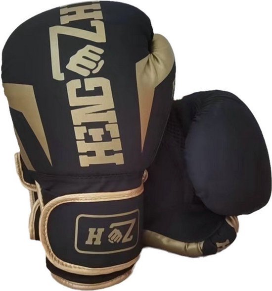 Bokshandschoenen - Zwart - 10 oz - Boks handschoenen - UFC - MMA - Kickbokstraining - Vechtsporthandschoenen - Sparringhandschoen