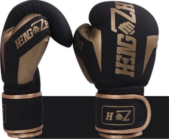 Bokshandschoenen - Zwart - 10 oz - Boks handschoenen - UFC - MMA - Kickbokstraining - Vechtsporthandschoenen - Sparringhandschoen