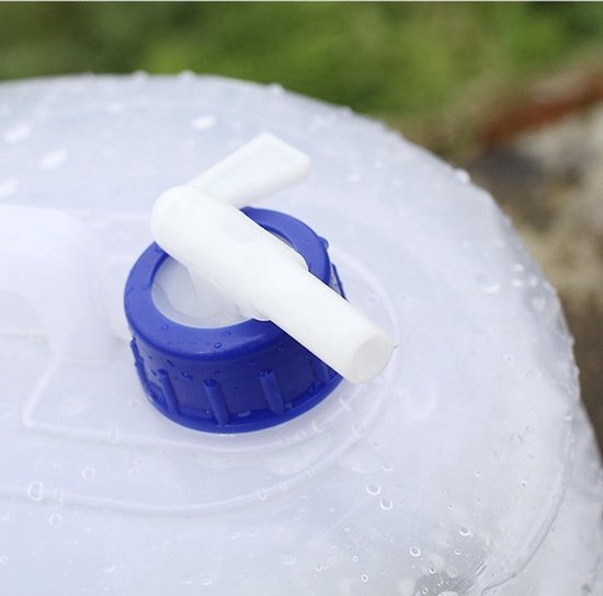 Camping Jerrycan Wit 15L - Waterzak - Opvouwbare Emmer - Kamperen - Vouwemmer - Waterzak -