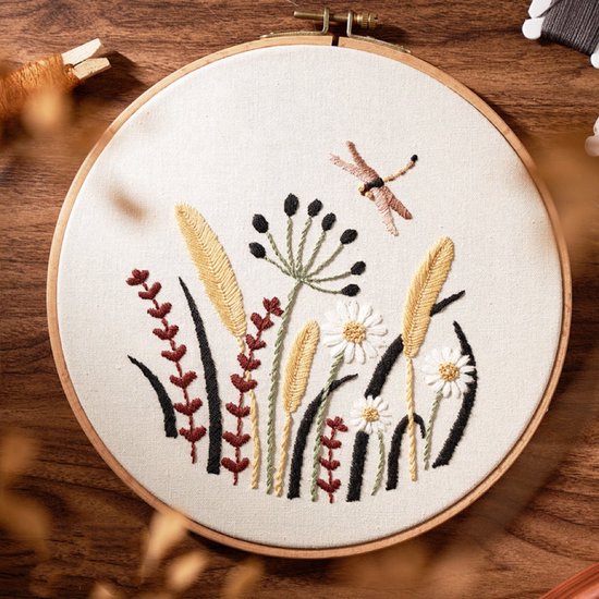 Ronde Borduurset - Libelle - Borduren - Handwerken