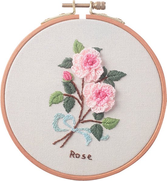 Ronde Borduurset - Rode bessen - Borduren - Handwerken