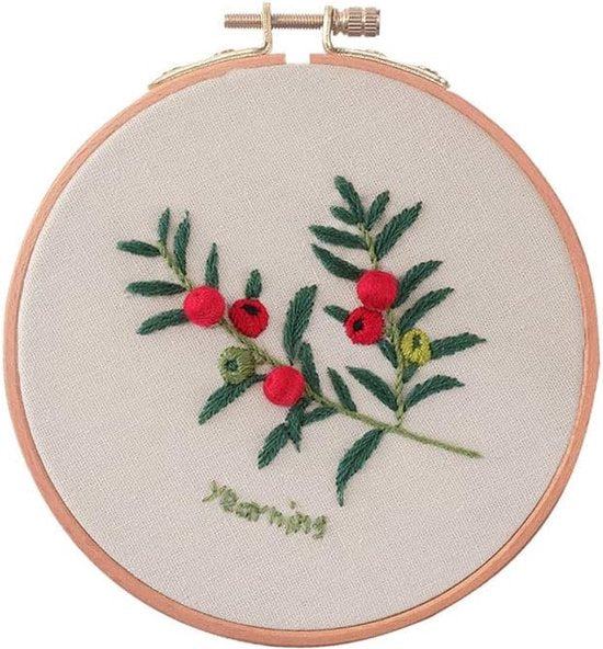 Ronde Borduurset - Rozen - Borduren - Handwerken