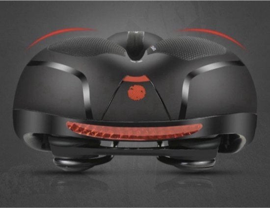 Comfort Gel Zadel - Zwart/Rood - Fietszadel - Heren Dames Zadel - Fiets zadel - Gel - Zacht - Comfort - Fiets Comfort - Fietszadel - Professioneel - Luxe - Sportzadel - Racefiets
