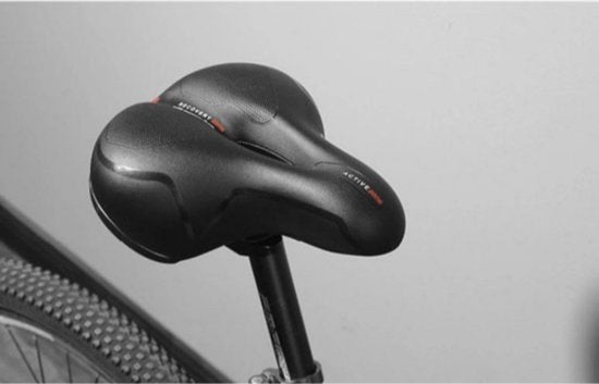 Comfort Gel Zadel - Zwart/Rood - Fietszadel - Heren Dames Zadel - Fiets zadel - Gel - Zacht - Comfort - Fiets Comfort - Fietszadel - Professioneel - Luxe - Sportzadel - Racefiets