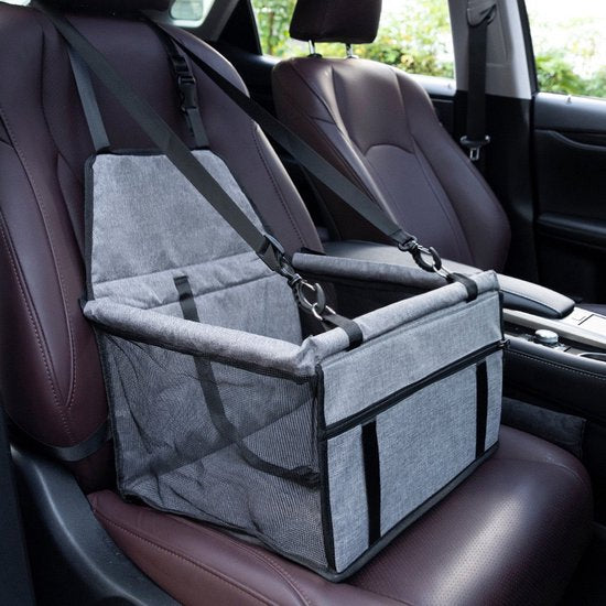 Pet Bed - Auto - Kat - Hond - Mand - Vervoer - Grijs - Draagbaar - Tas