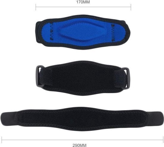 Elleboogbrace - Armbrace - Tennisarmbrace - Brace elleboog - Tenniselleboog - Artrose - Reuma - Tennisblessure - Blauw