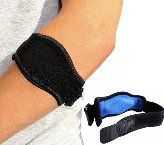Elleboogbrace - Armbrace - Tennisarmbrace - Brace elleboog - Tenniselleboog - Artrose - Reuma - Tennisblessure - Blauw