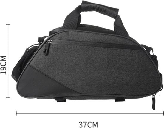 Bicycle Bag Sports Bag Black - Luggage Carrier Rear - Waterproof - Single Trunk Bag - 8 Liter - 37x19x15cm