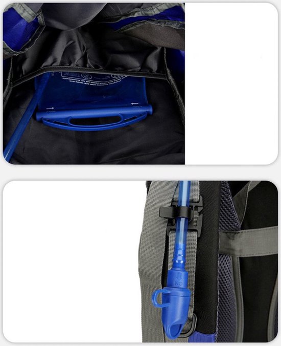 Large Rugzak 45L+5L - Zwart - Rugzak voor Hiken - Berg beklimmen - Wandelen - Reizen - Met regenhoes