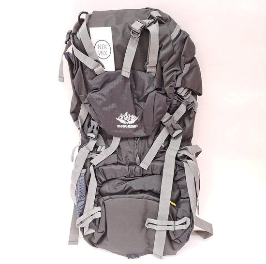 Large Rugzak 45L+5L - Zwart - Rugzak voor Hiken - Berg beklimmen - Wandelen - Reizen - Met regenhoes