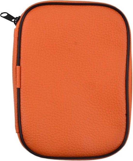 Haaknaaldenset 22-Delige In Luxe Oranje Etui - Ergonomische Haaknaald Haakset
