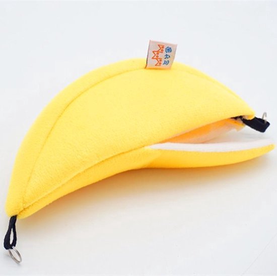 Hamster hangmat banaan - Premium Hamsterhuisje - Knaagdierhuisje - Hamsterbed - Dierenaccessoire