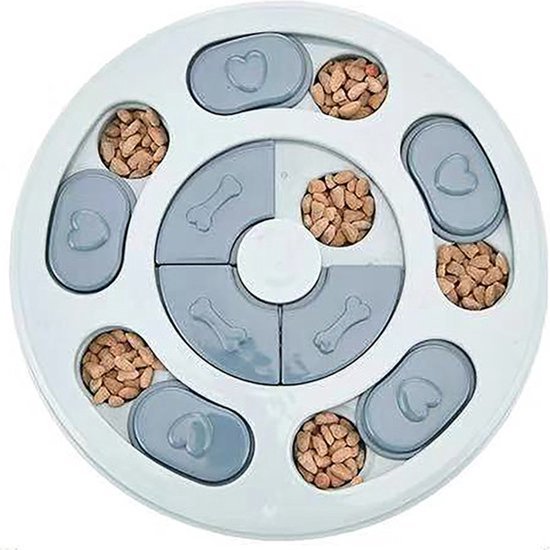 Slow Feeder Kom voor Honden en Katten - Intelligentie Speelgoed voor Hond en Kat - Anti-Schrok Brokjes & Snoepjes - Dieren Speeltjes - Hondenspeeltjes - Hondenspeelgoed