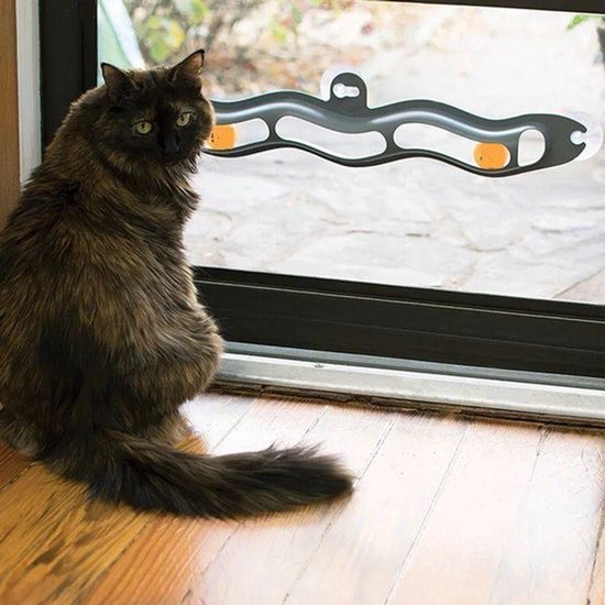 Cat speelgoed - Ballen - Educatief speelgoed Kat - Baan - Bal - Zuignap raam