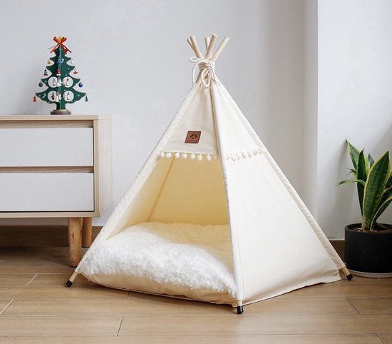 Katten Wigwam - Kat tent met kussen - Kattenmand - Winter - Warm - Slaaptent katten - Voor de echte levensgenieter