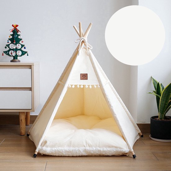 Katten Wigwam - Kat tent met kussen - Kattenmand - Winter - Warm - Slaaptent katten - Voor de echte levensgenieter