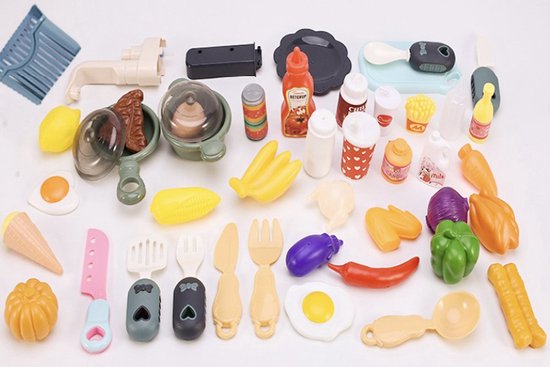 Kinder speelgoed - Keuken - Speelgoedkeukentje - 43-delig - Oranje