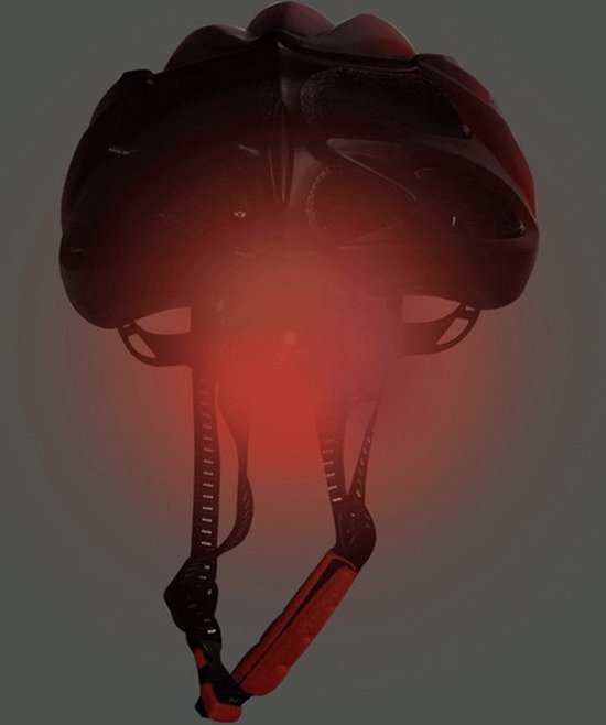 Mountainbike helm met lamp - Grijs - Fietshelm - MTB - Wielrennen - Fietshelm