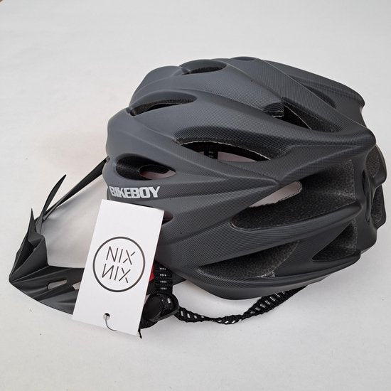 Mountainbike helm met lamp - Grijs - Fietshelm - MTB - Wielrennen - Fietshelm