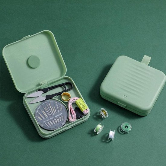 Sewing Kit for Travel - Green - Nordic - Sewing Box - Sewing - Sewing Kit - Scandinavian