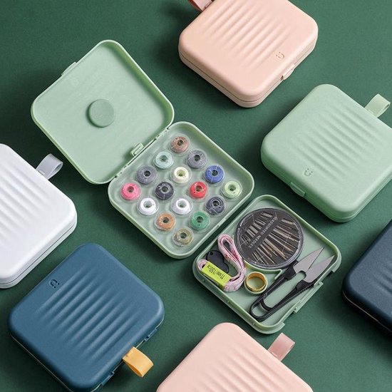 Sewing Kit for Travel - Green - Nordic - Sewing Box - Sewing - Sewing Kit - Scandinavian