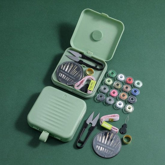 Sewing Kit for Travel - Green - Nordic - Sewing Box - Sewing - Sewing Kit - Scandinavian